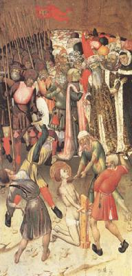 MARTORELL, Bernat (Bernardo) Two Scenes from the Legend of ST.George The Flagellation The Saint Dragged through the City (mk05)